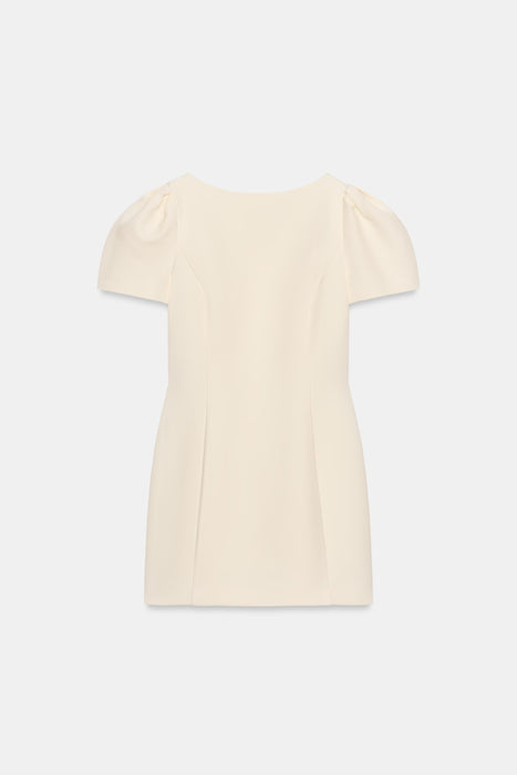 Zara Ekru Kadın Elbise S