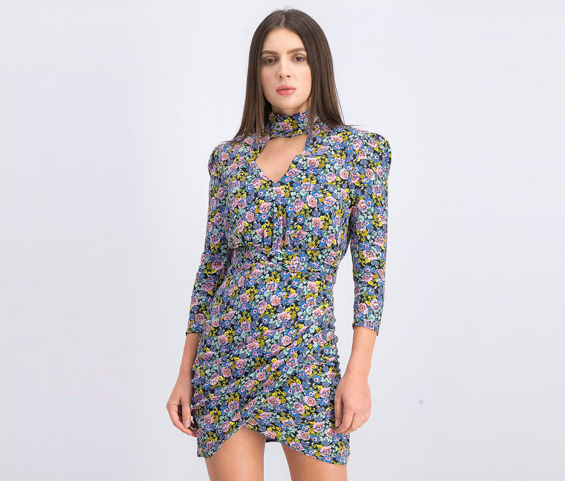 Bershka Çok Renkli Kadın Elbise XS