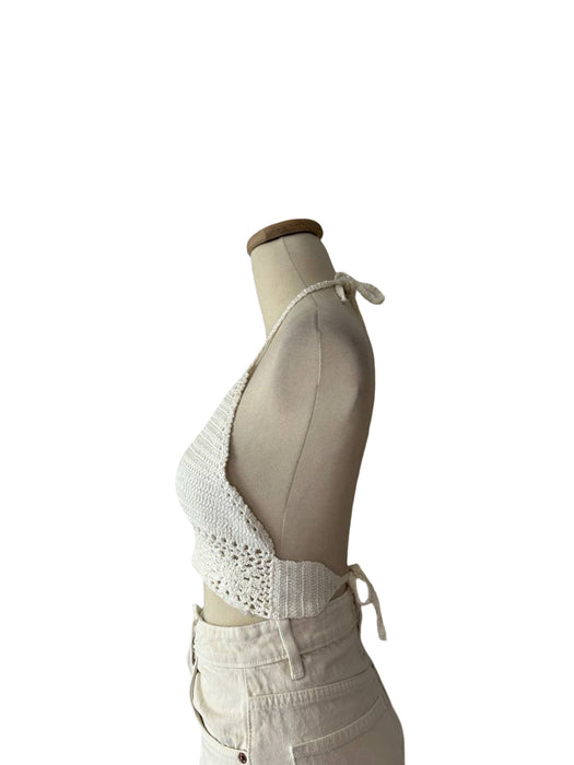 El örgüsü Kadın Crop Top S