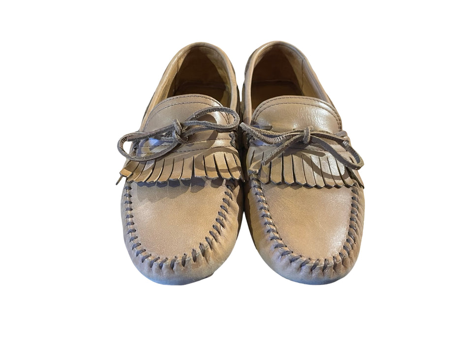 Zara Kahverengi Deri Erkek Loafer 43