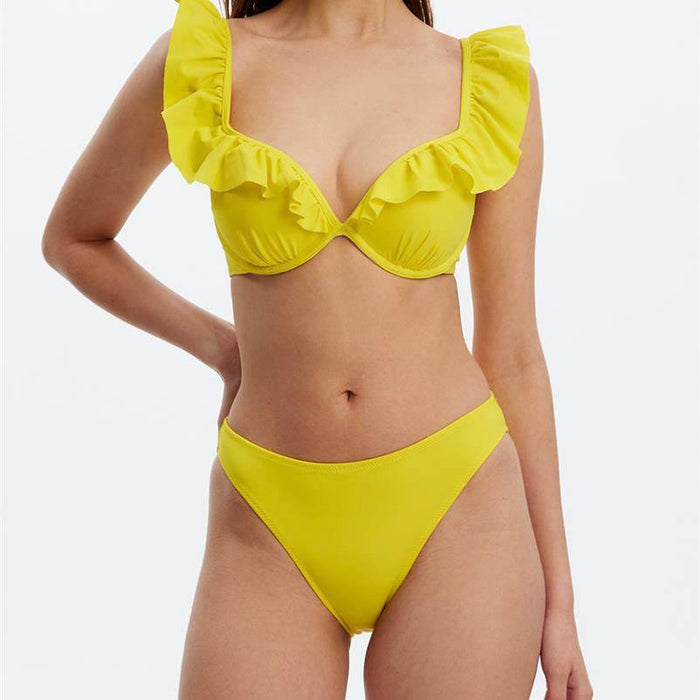 Louren Sarı Kadın Bikini Altı S