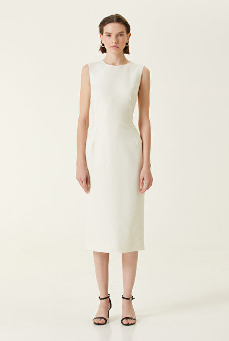 Ila Beyaz Kadın Elbise S