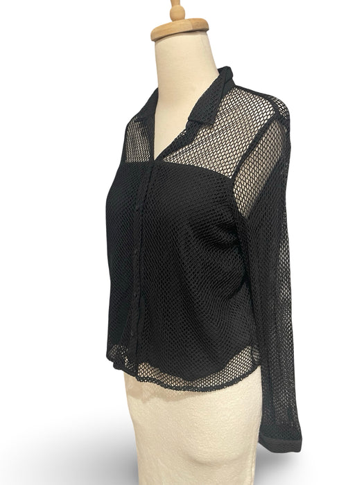 Wix Siyah Kadın Gömlek S