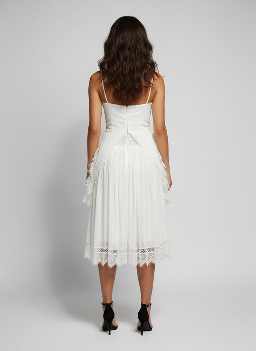 DCEY Beyaz Kadın Elbise