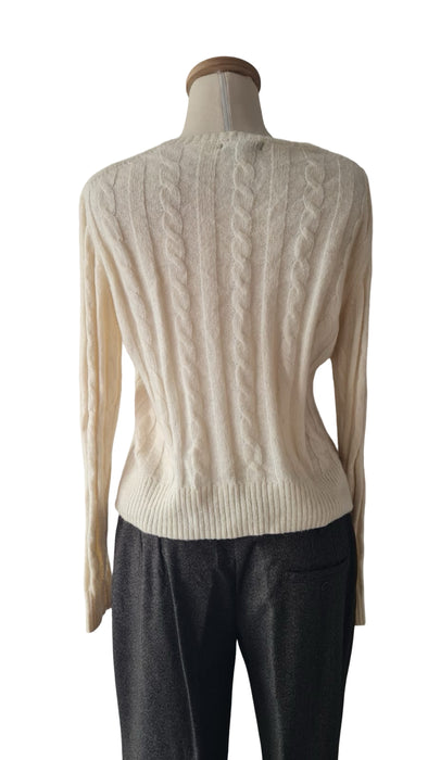 Mango Krem Kadın Kazak L