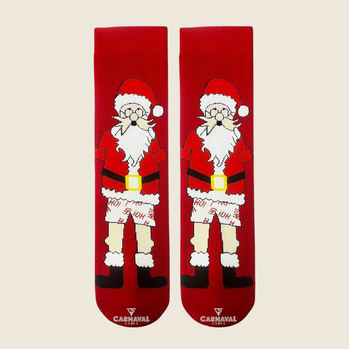 Christmas Desenli Kırmızı Unisex Çorap