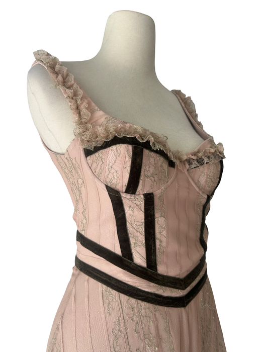 Zeynep Tosun Pembe Tasarım Elbise S