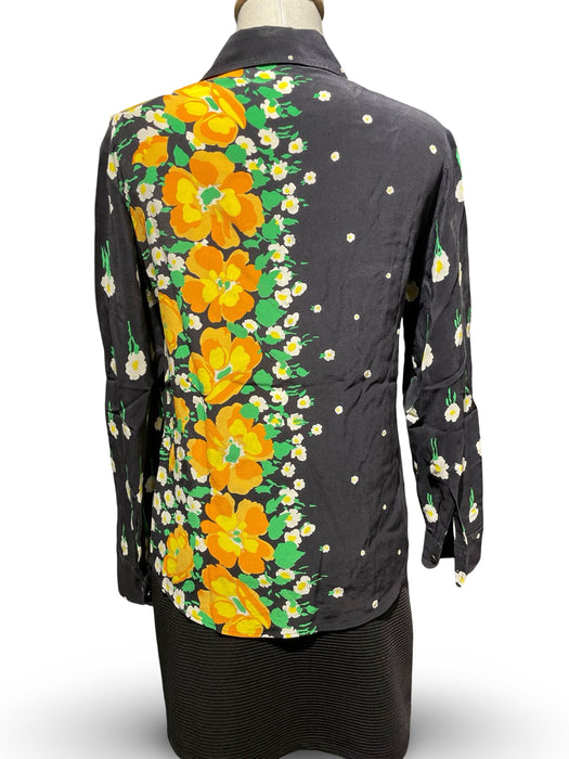 Çiçekli Kadın Gömlek S