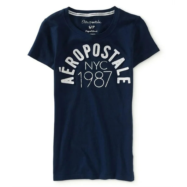 Aeropostale Lacivert Kadın Tshirt S