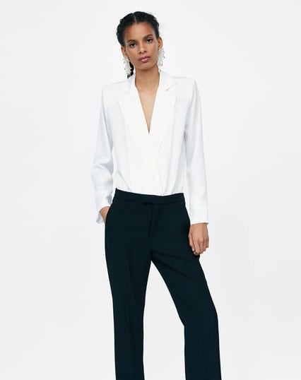 Zara Beyaz Kadın Gömlek XL