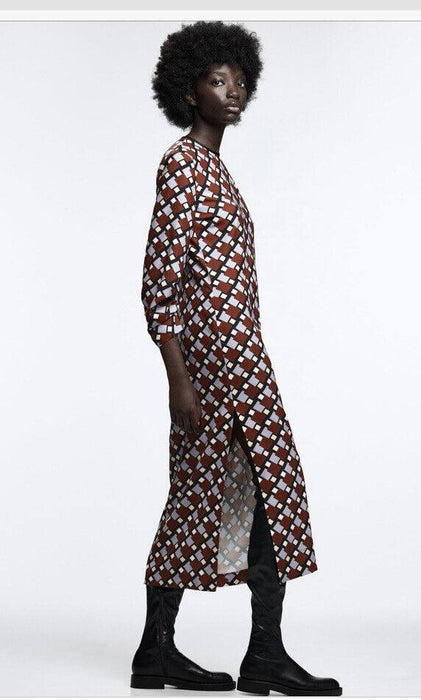 Zara Çok Renkli Kadın Elbise S