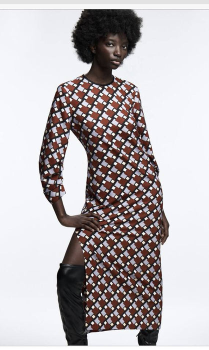 Zara Çok Renkli Kadın Elbise S