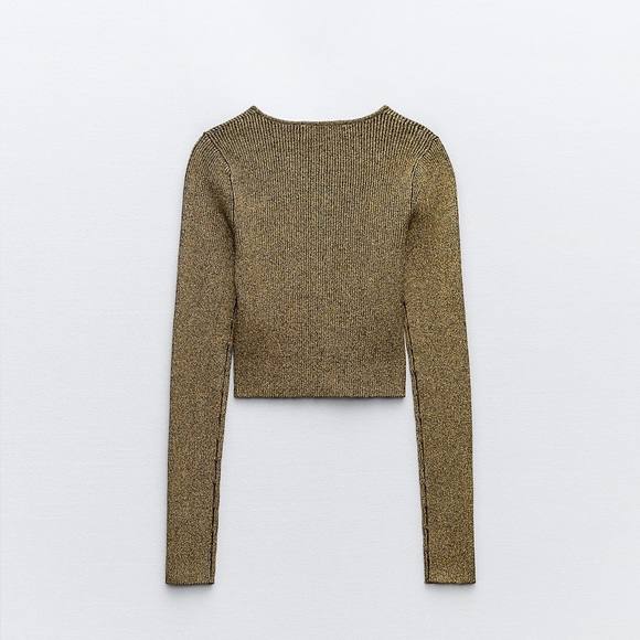 Zara Dore Kadın Crop Bluz S