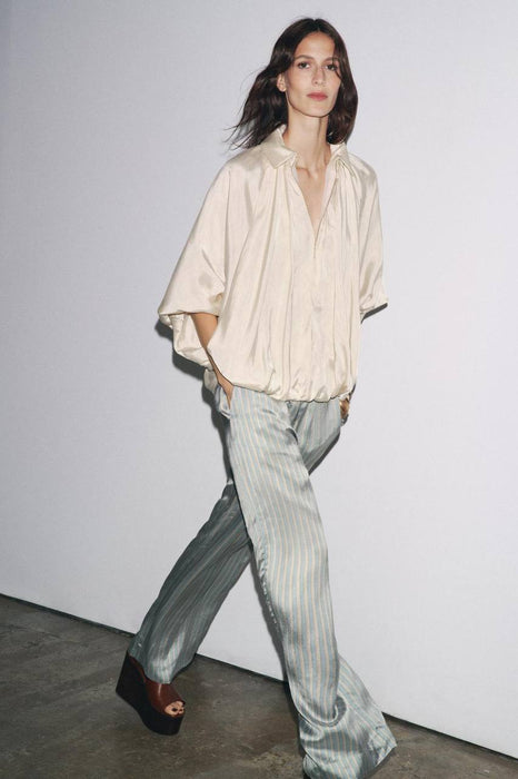 Zara Krem Bomber Kadın Ceket M