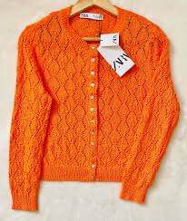 Zara Turuncu Kadın Kazak S