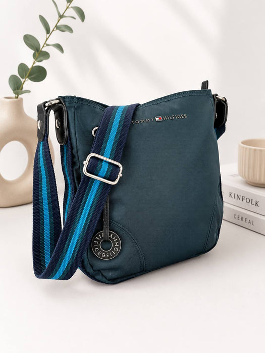 Tommy Hilfiger Yeşil Çapraz Çanta STD