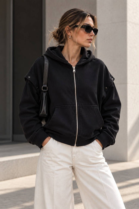 Allsaints Siyah Kadın Sweatshirt XS
