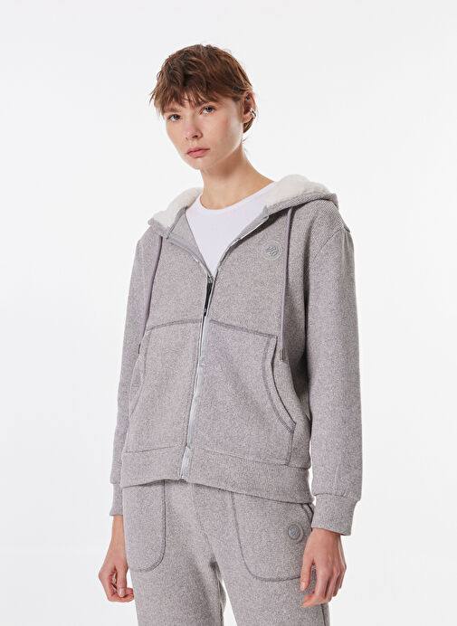 Discovery Gri Kadın Sweatshirt M