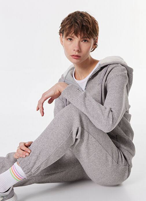Discovery Gri Kadın Sweatshirt M
