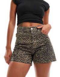 Mango Leopar Kadın Şort S