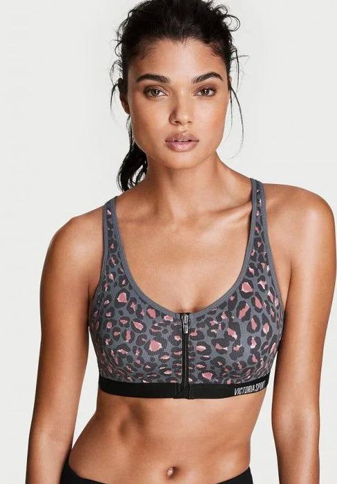 Victoria Sport Gri Kadın Desenli Spor Üst 36D/D80