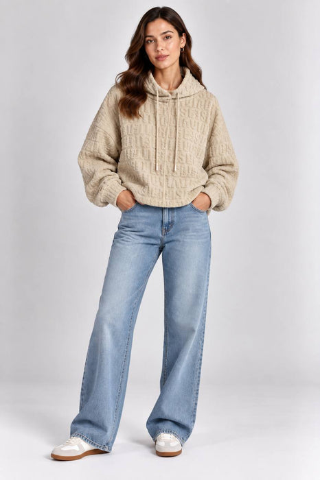 Viadellerose Bej Kadın Sweatshirt STD