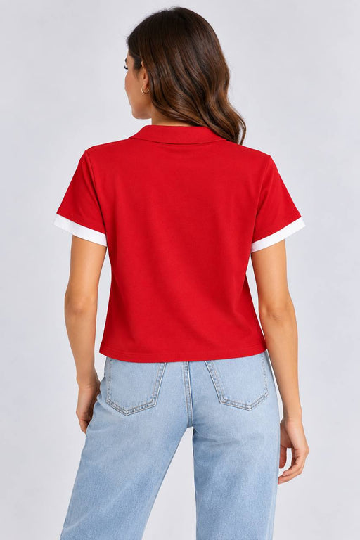 Zara kırmızı kadın tshirt – 2. görsel