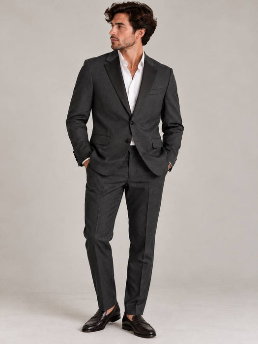 Abdullah Kığılı Antrasit Erkek Slim Fit Ceket 48/M