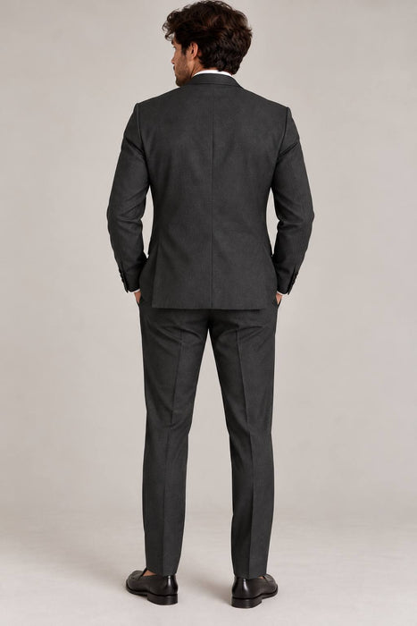 Abdullah Kığılı Antrasit Erkek Slim Fit Ceket 48/M