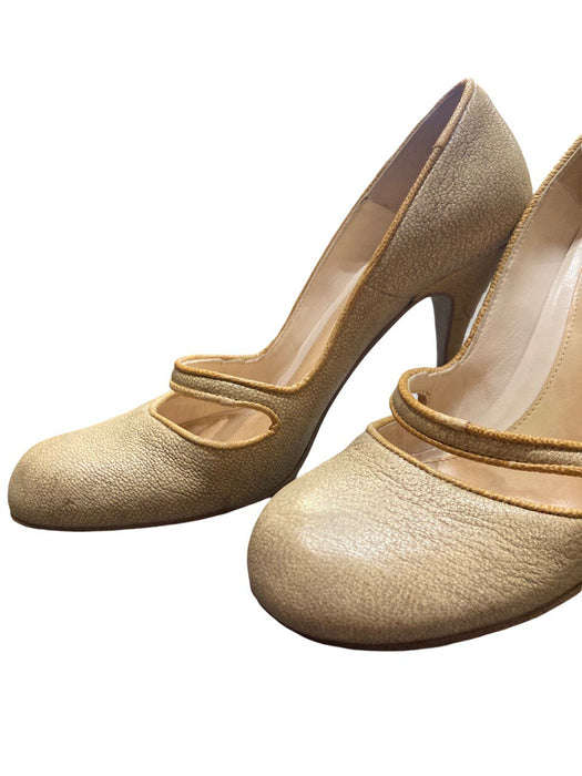 Alexander McQueen Bej Kadın Topuklu Ayakkabı 36.5