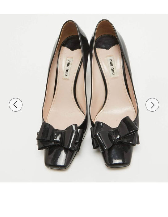 Miu Miu Siyah Kadın Topuklu Ayakkabı 37