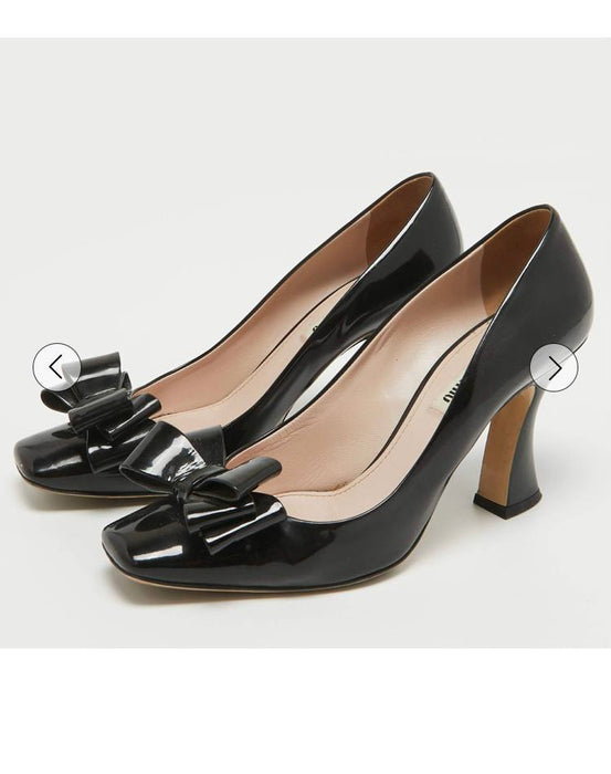 Miu Miu Siyah Kadın Topuklu Ayakkabı 37