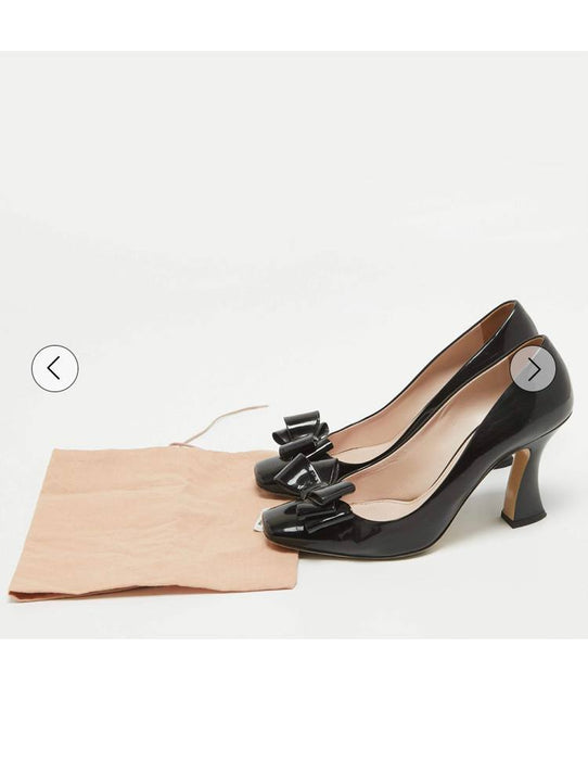 Miu Miu Siyah Kadın Topuklu Ayakkabı 37