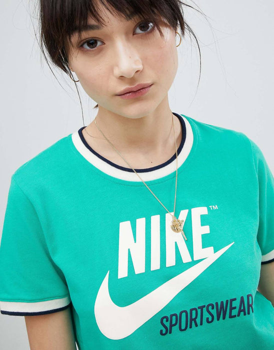 Nike Yeşil Kadın Crop Tshirt XS