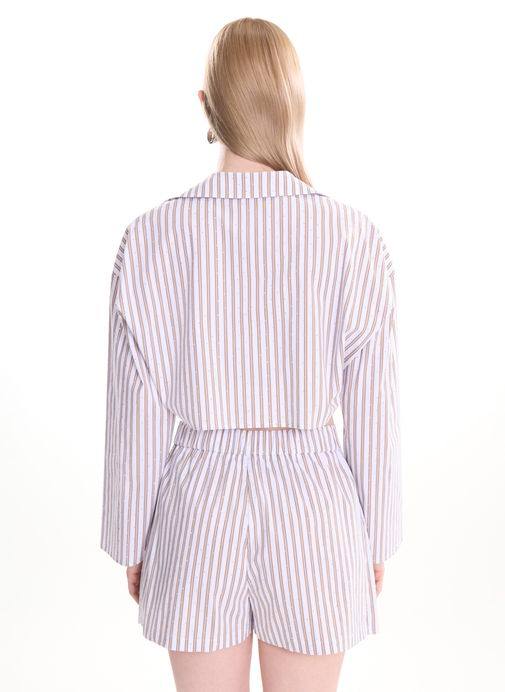 Ted Baker Bej Kadın Çizgili Şort Etek S