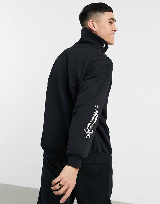 Bershka Siyah Unisex Sweatshirt M