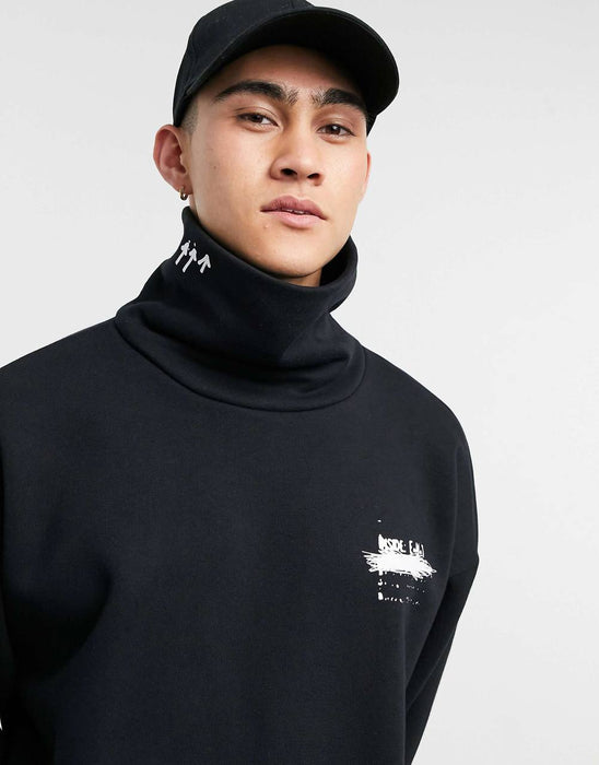 Bershka Siyah Unisex Sweatshirt M