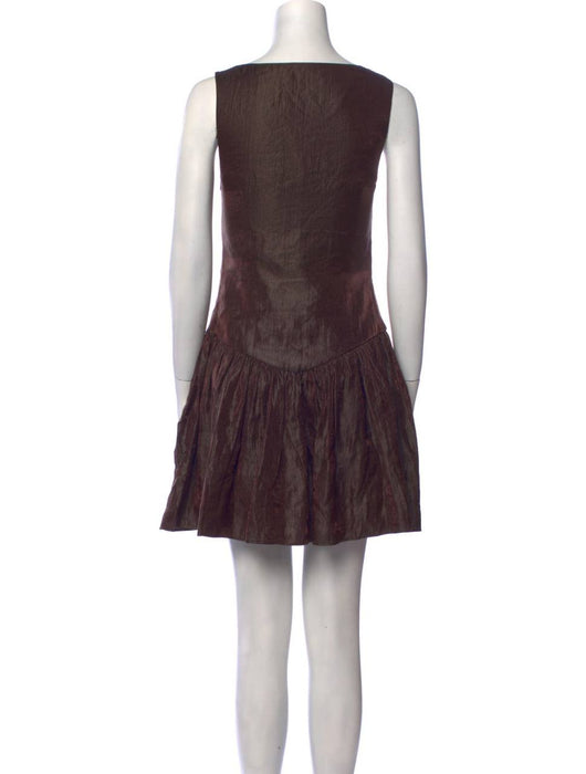 Siedres Kahverengi Kadın Elbise XS