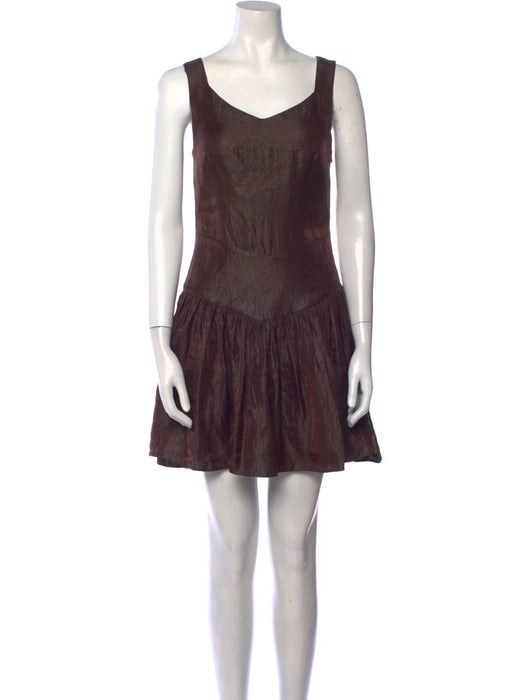 Siedres Kahverengi Kadın Elbise XS