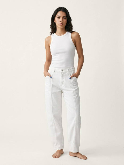 Zara Beyaz Kadın Jogger Pantolon XXS