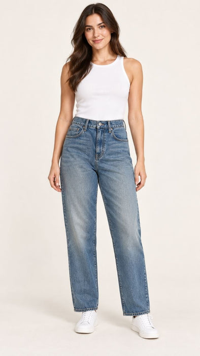 Cekette Mavi Kadın Denim Pantolon XS