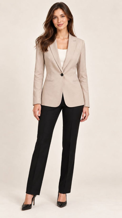 Zara bej kadın slim fit ceket