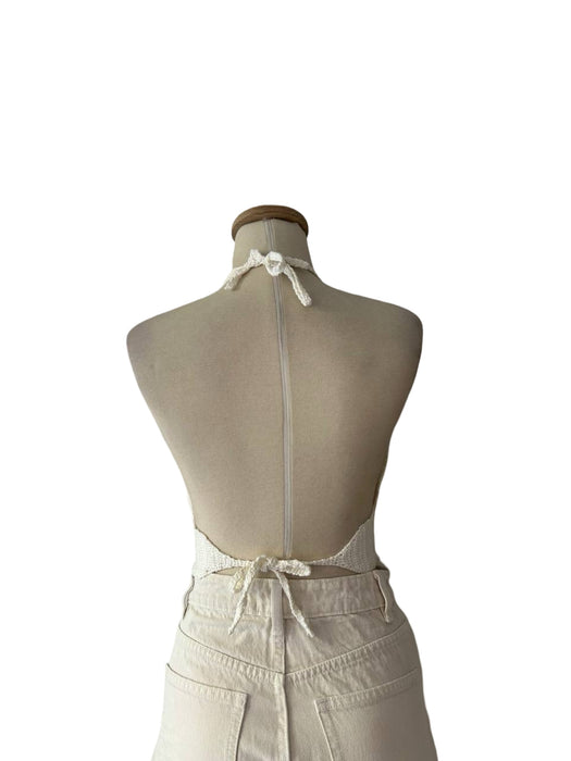 El örgüsü Kadın Crop Top S