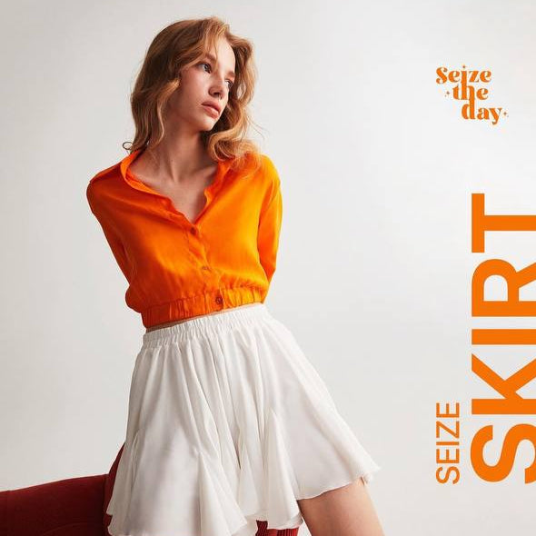 Seize The Day Turuncu Kadın Bluz