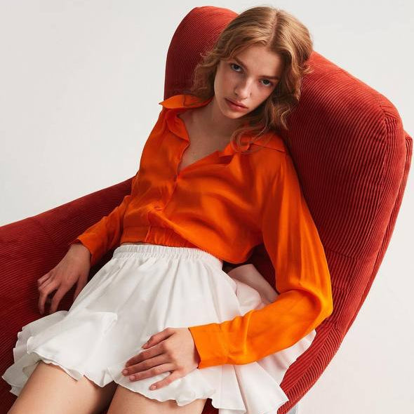 Seize The Day Turuncu Kadın Bluz