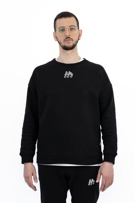 Fifty Siyah Unisex Sweatshirt L