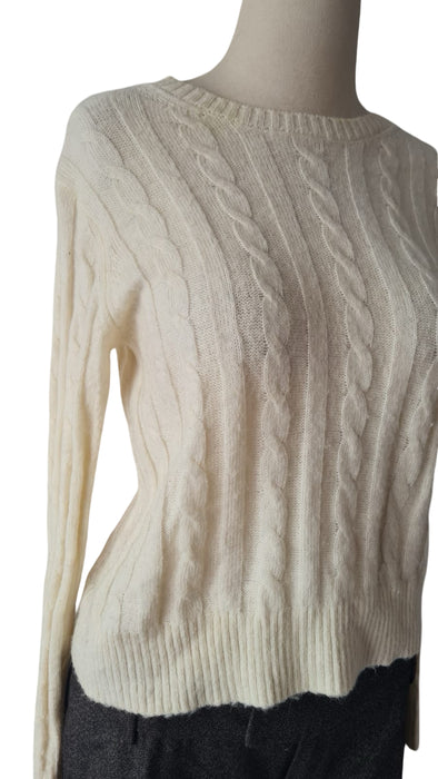 Mango Krem Kadın Kazak L