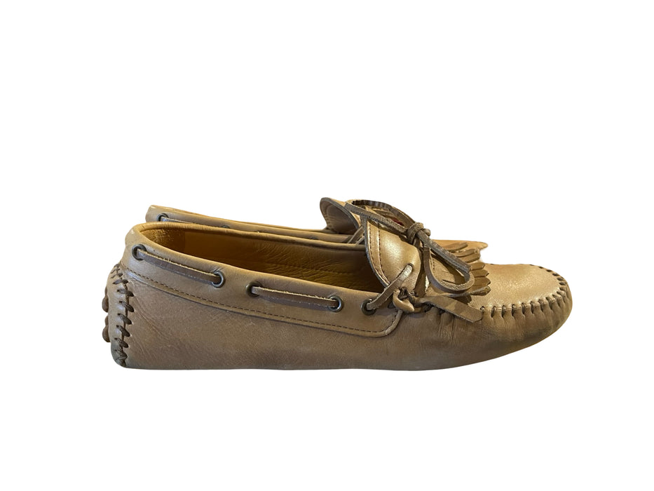 Zara Kahverengi Deri Erkek Loafer 43