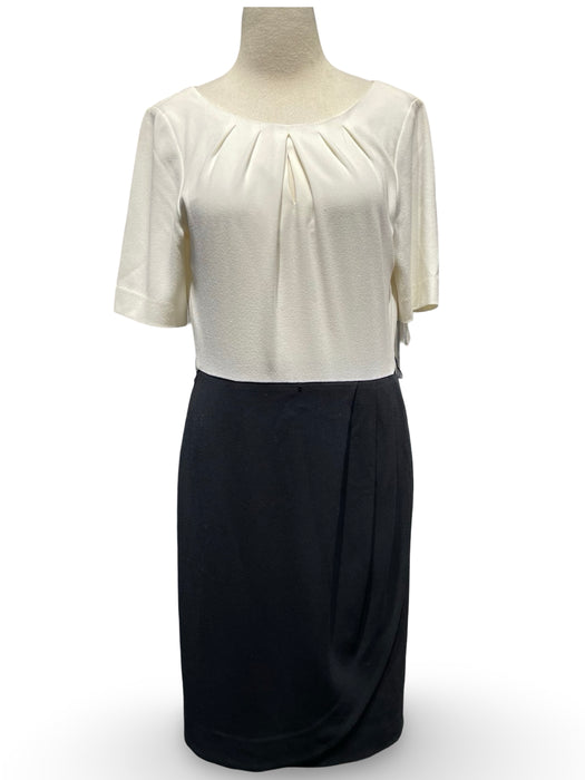 Tahari Siyah Beyaz Kadın Elbise S