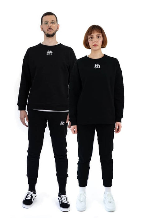 Fifty Siyah Unisex Sweatshirt L